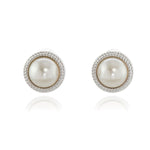 Load image into Gallery viewer, Cachet Elan Clip Earrings Platinum Plated
