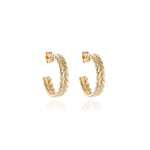 Load image into Gallery viewer, Cachet Oletta 2cm Hoop Earrings - Gold
