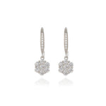 Load image into Gallery viewer, Cachet Abby 2.5cm Pierced Earrings - Platinum
