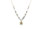 Load image into Gallery viewer, Chandra Black &amp; Gold Star Charm Necklace
