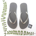 Load image into Gallery viewer, Filli London Naked Flip Flops - Silver
