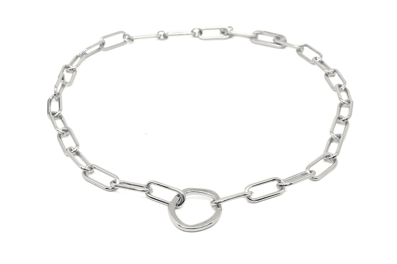 Eternity Silver Chunky Chain Necklace
