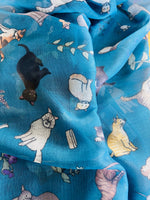 Load image into Gallery viewer, Recycled Bottle Scarf - Cats
