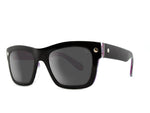 Load image into Gallery viewer, Ruby Rocks Francine Wayfarer style Black with Pink side frame and Dark Grey Lens Sunglasses RR05-2
