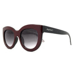 Load image into Gallery viewer, Ruby Rocks Larger than Life Cateye Dark Red Sunglasses RR22-1
