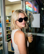 Load image into Gallery viewer, Ruby Rocks 'Elizabeth' Square Sunglasses In Black RR73-3
