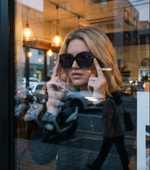 Load image into Gallery viewer, Ruby Rocks 'Elizabeth' Square Sunglasses In Black RR73-3
