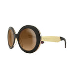 Load image into Gallery viewer, Ruby Rocks Big is Better Sunglasses Matt Black &amp; Gold RR21-2
