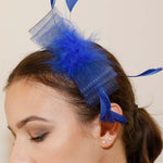 Load image into Gallery viewer, Ruby Rocks Mati Fascinator - Blue
