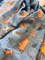 Load image into Gallery viewer, Recycled Bottle Scarf - Highland Cows
