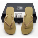 Load image into Gallery viewer, Filli London St Tropez Crystal Flip Flops - Gold
