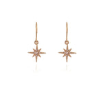 Load image into Gallery viewer, Cachet North Star Earrings 18ct Rose Gold Plated
