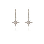 Load image into Gallery viewer, Cachet North Star Earrings Platinum Plated
