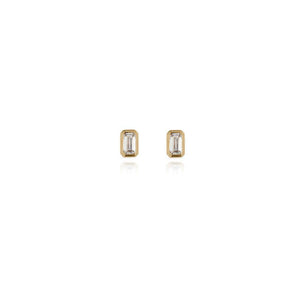 Cachet Elin 0.7cm Pierced Earrings - Gold