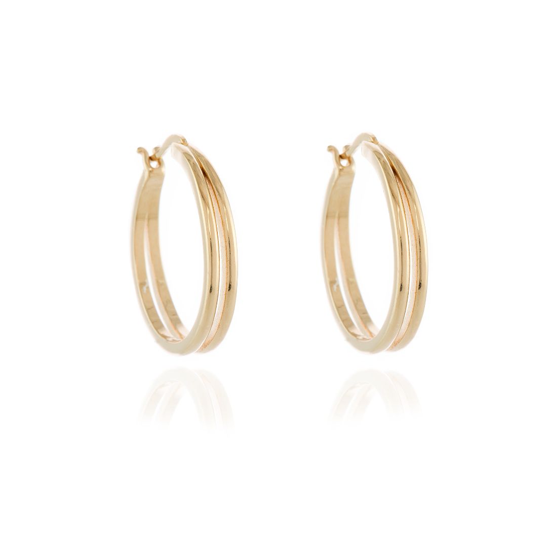 Cachet Lana 2.5cm Hoop Earrings - Gold