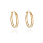 Load image into Gallery viewer, Cachet Lana 2.5cm Hoop Earrings - Gold
