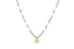 Load image into Gallery viewer, Apollo Grey &amp; Gold Bead Necklace
