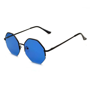 'Hector' Hex Black With Blue Lens