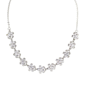 loveRocks Crystal Sparkling Daisies Necklace