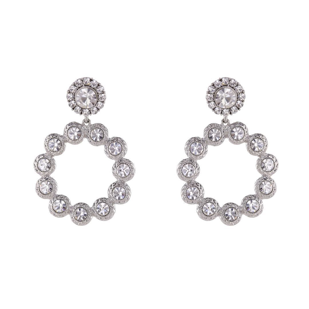 loveRocks Crystal Ring Drop Fabulous Earrings
