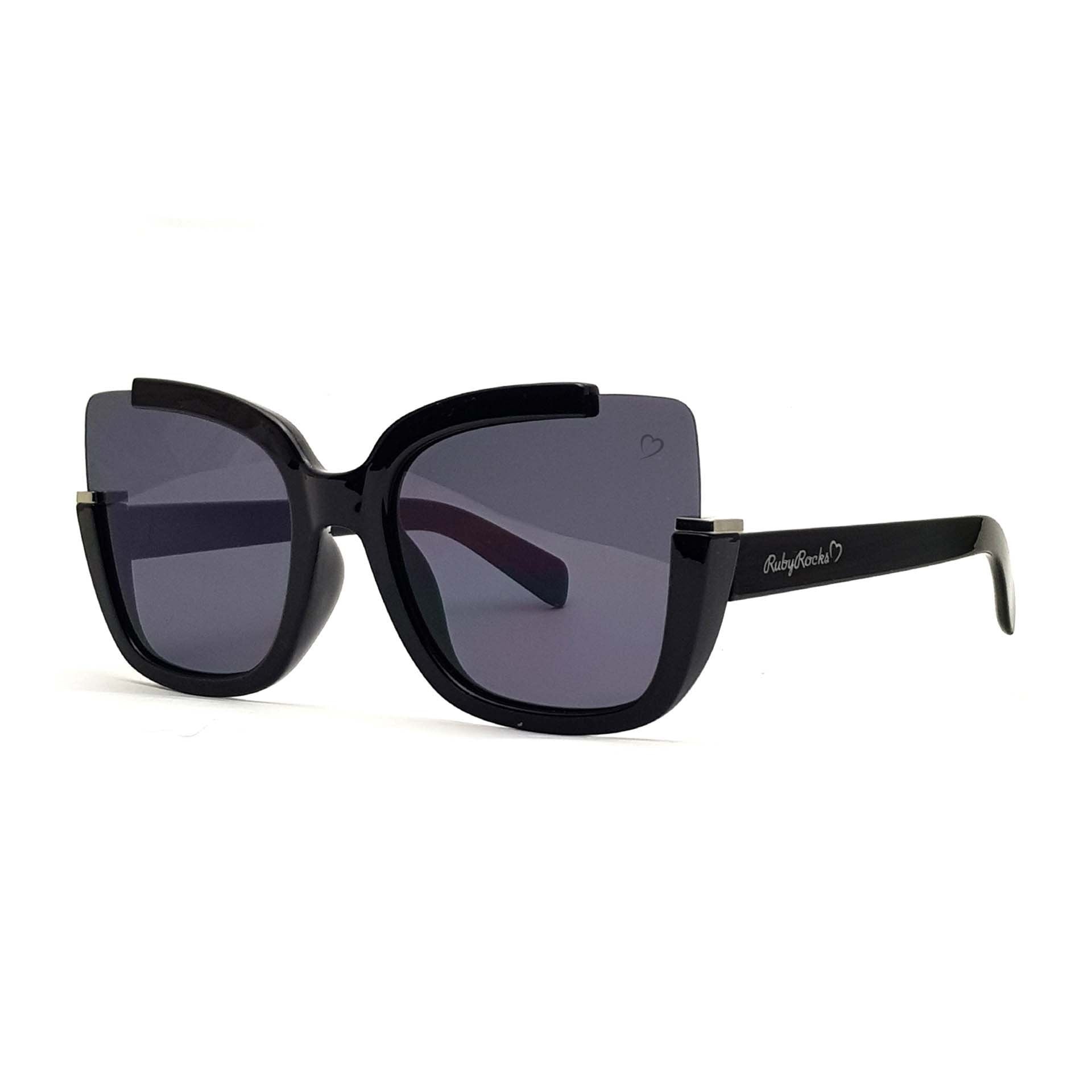 'Elizabeth' Square Sunglasses In Black