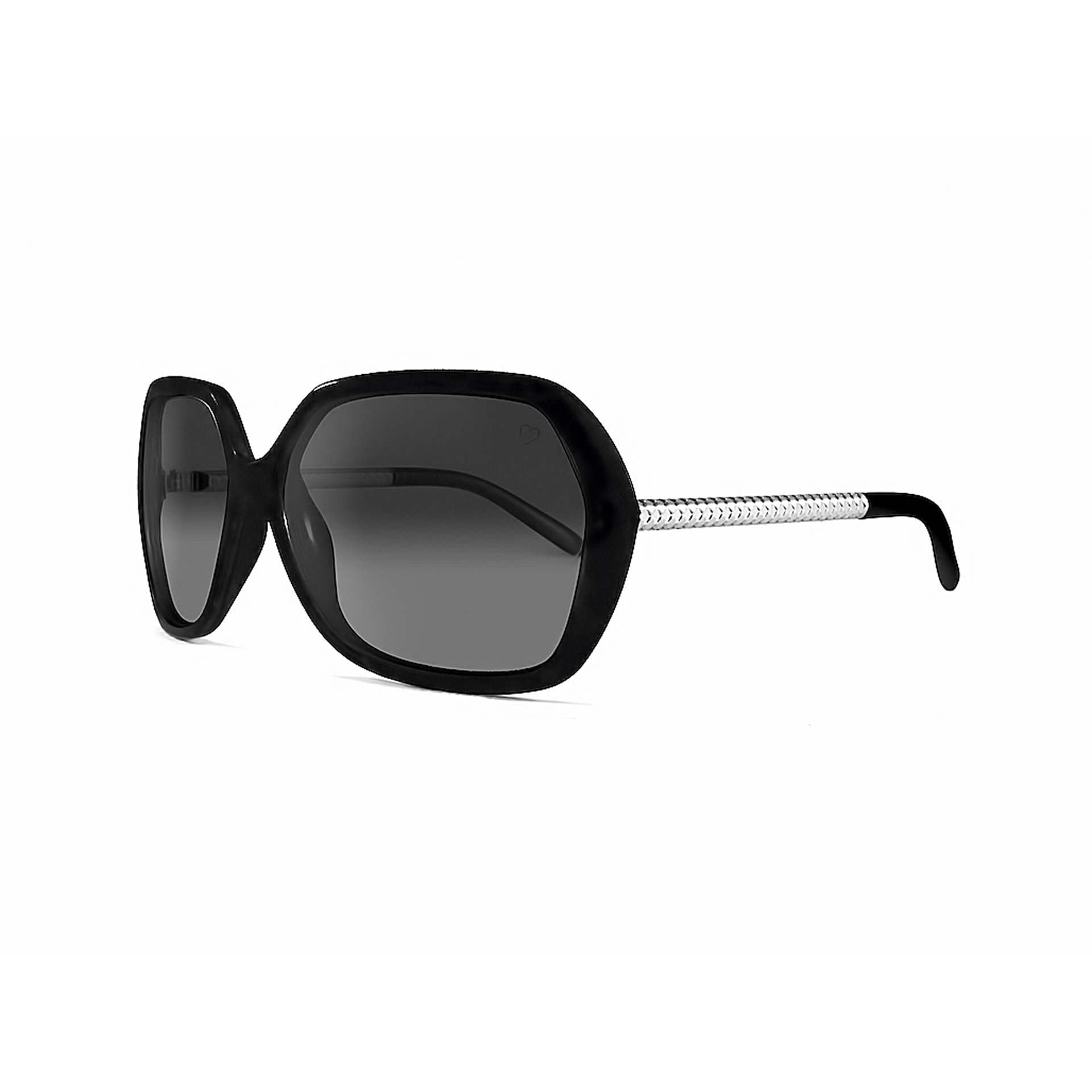 Ladies 'Paris' Oversized Sunglasses In Black
