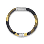 Load image into Gallery viewer, Camo Leather Bracelet with Stainless Steel Clasp
